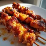 chicken on a stick fried