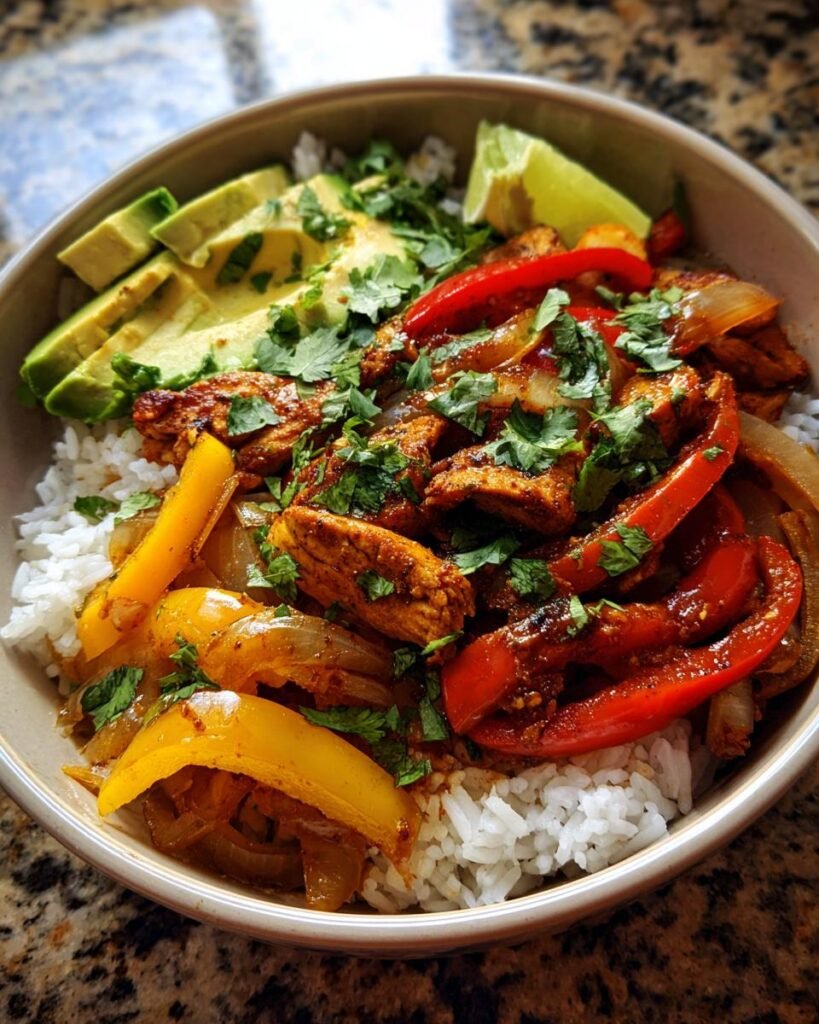 fajitas chicken bowl