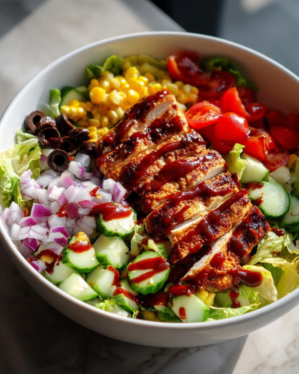 BBQ chicken chopped salad - detail 1