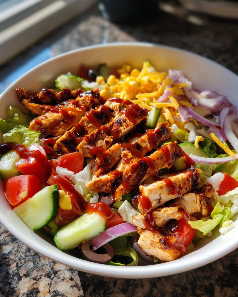 BBQ chicken chopped salad