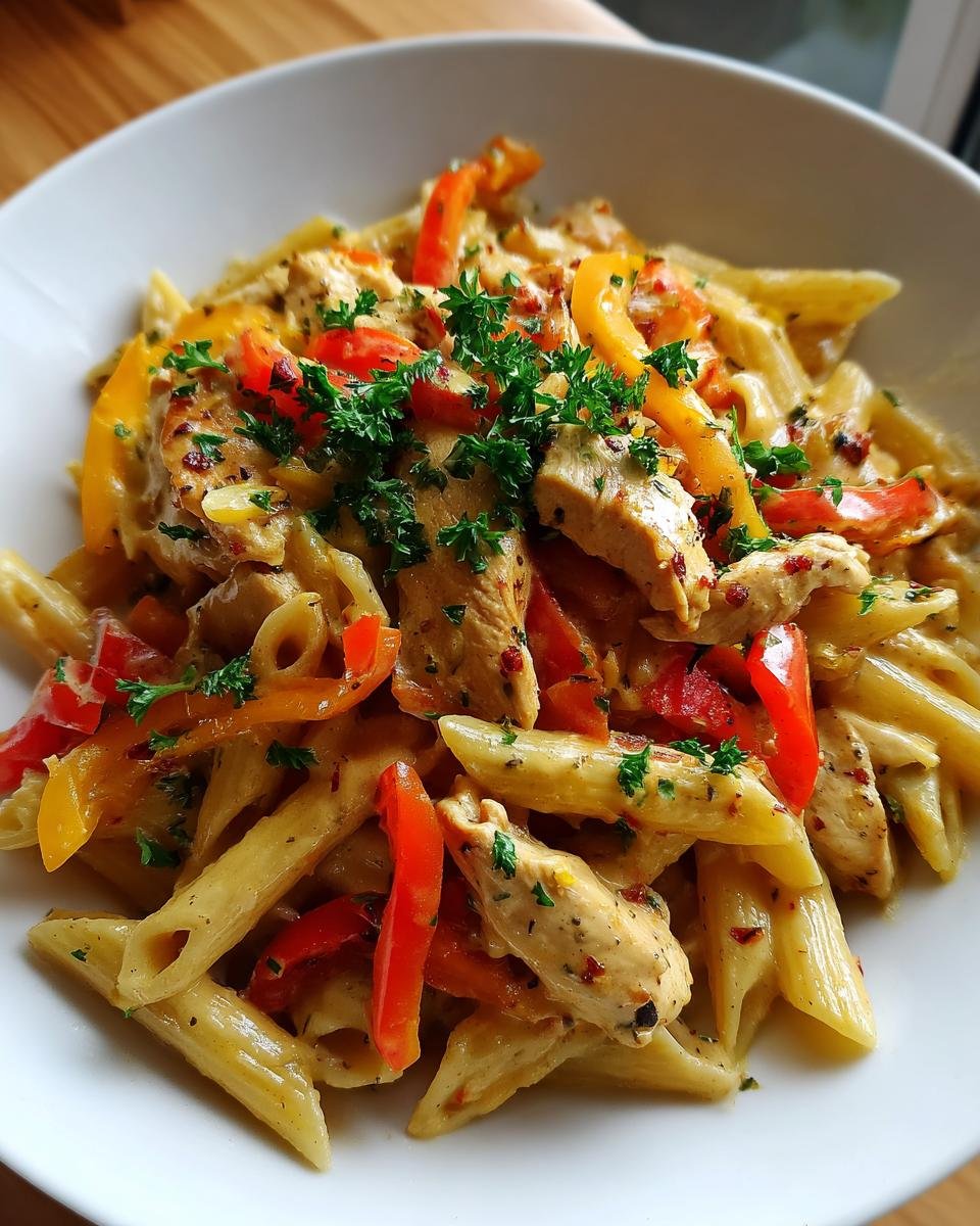 Chicken fajita pasta