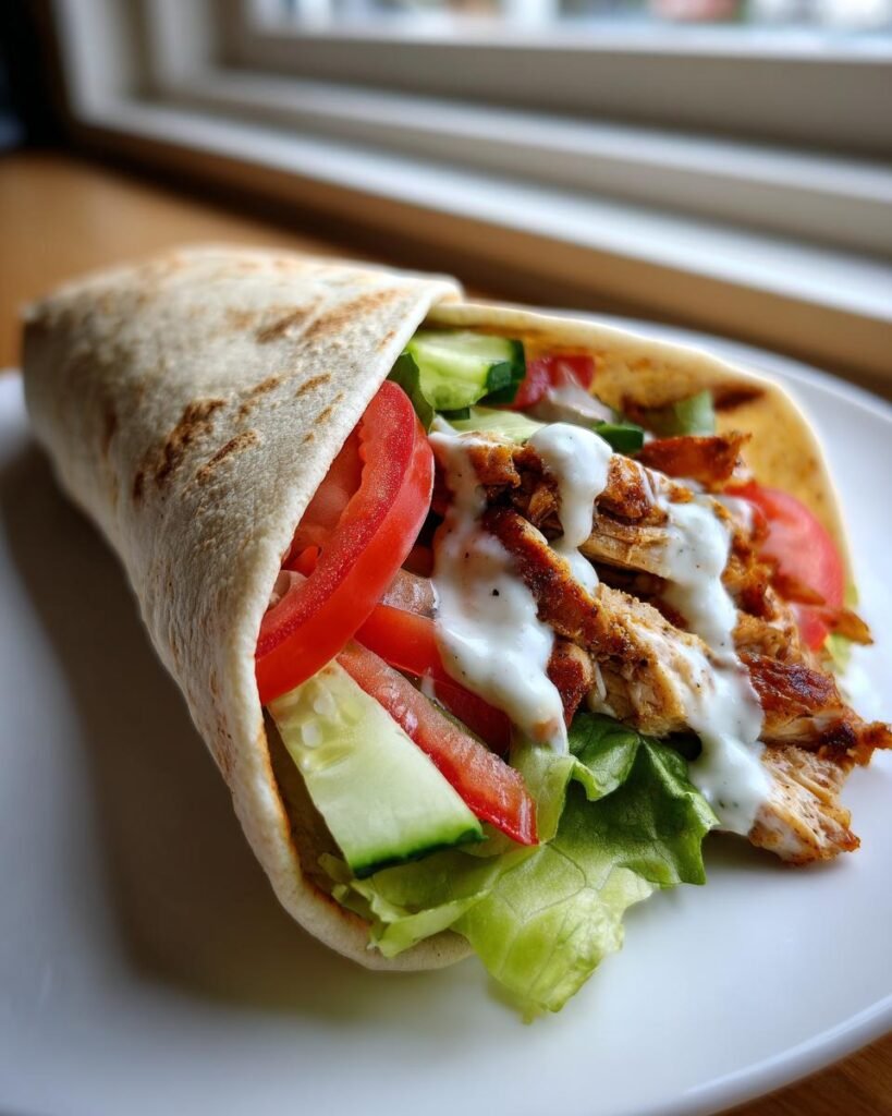Chicken shawarma wraps