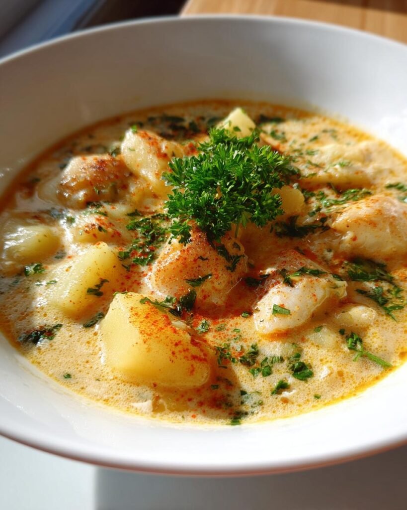 Cod & potato spring chowder