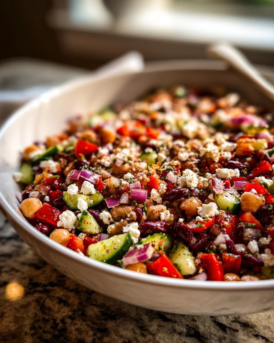 Dense bean salad (viral TikTok recipe)
