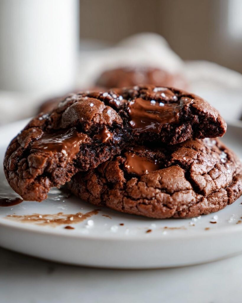 Double chocolate cookies (bakery-style)
