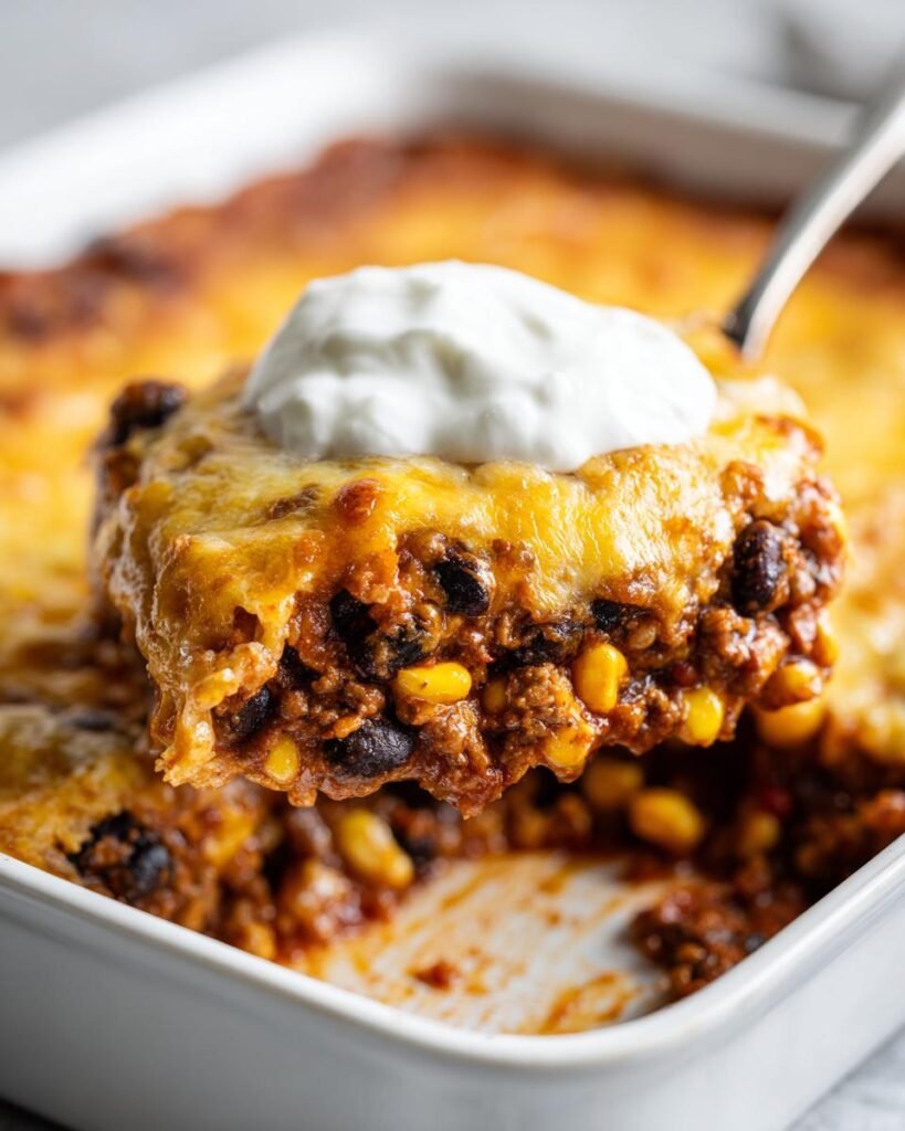 Easy taco casserole (quick dinner idea)