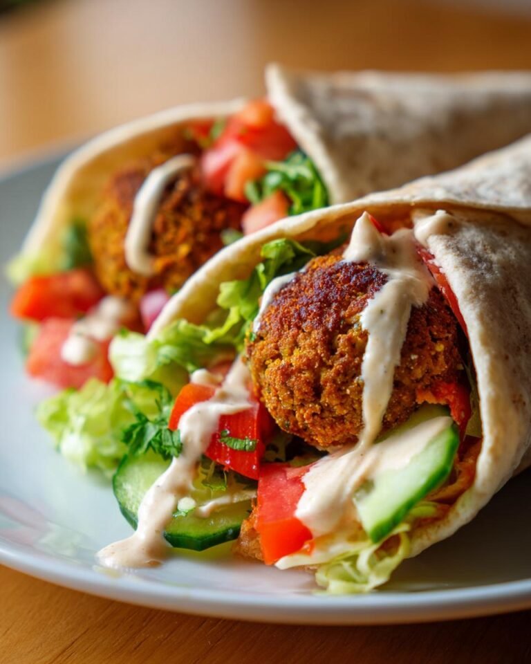 Falafel-Wraps mit Tahini-Sauce