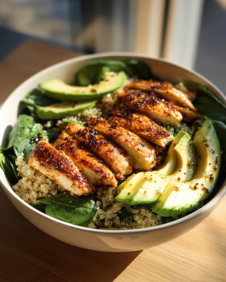 High-protein chicken bowl