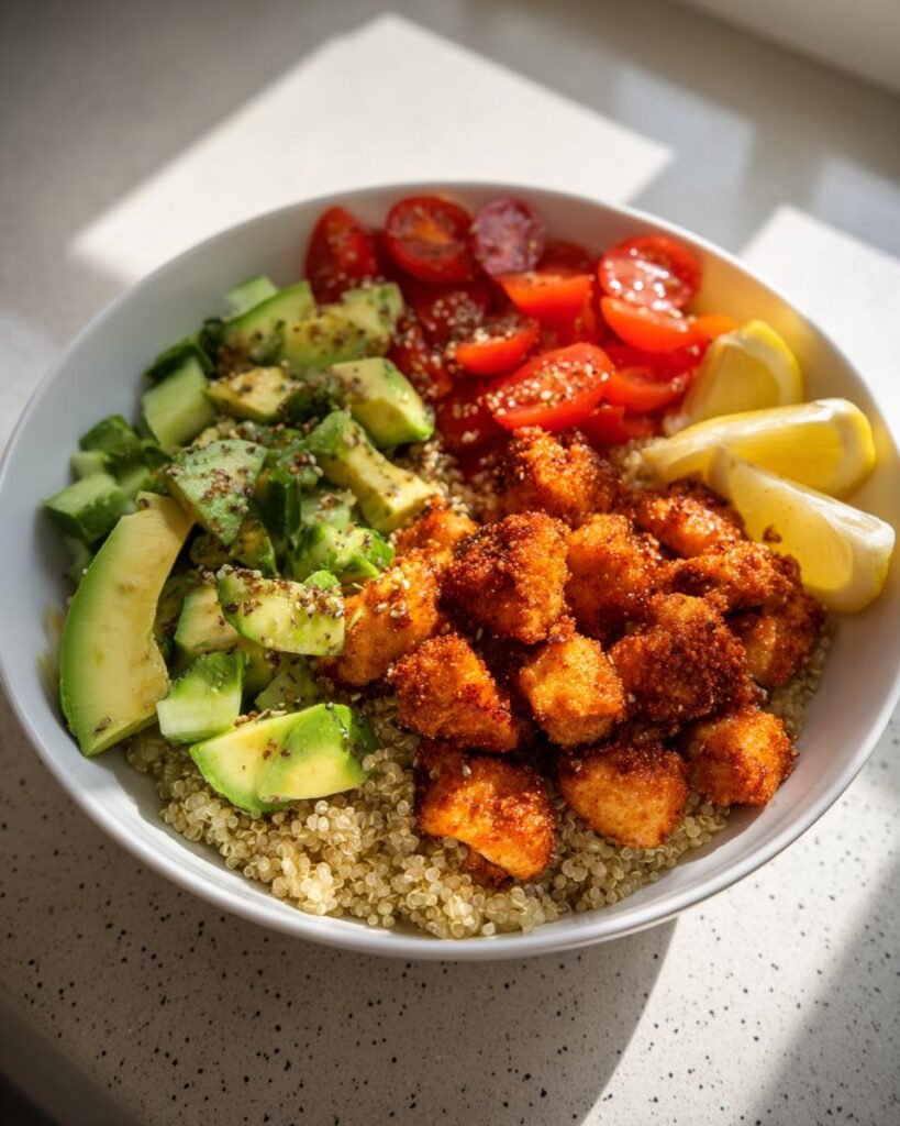 High-protein chicken bowls