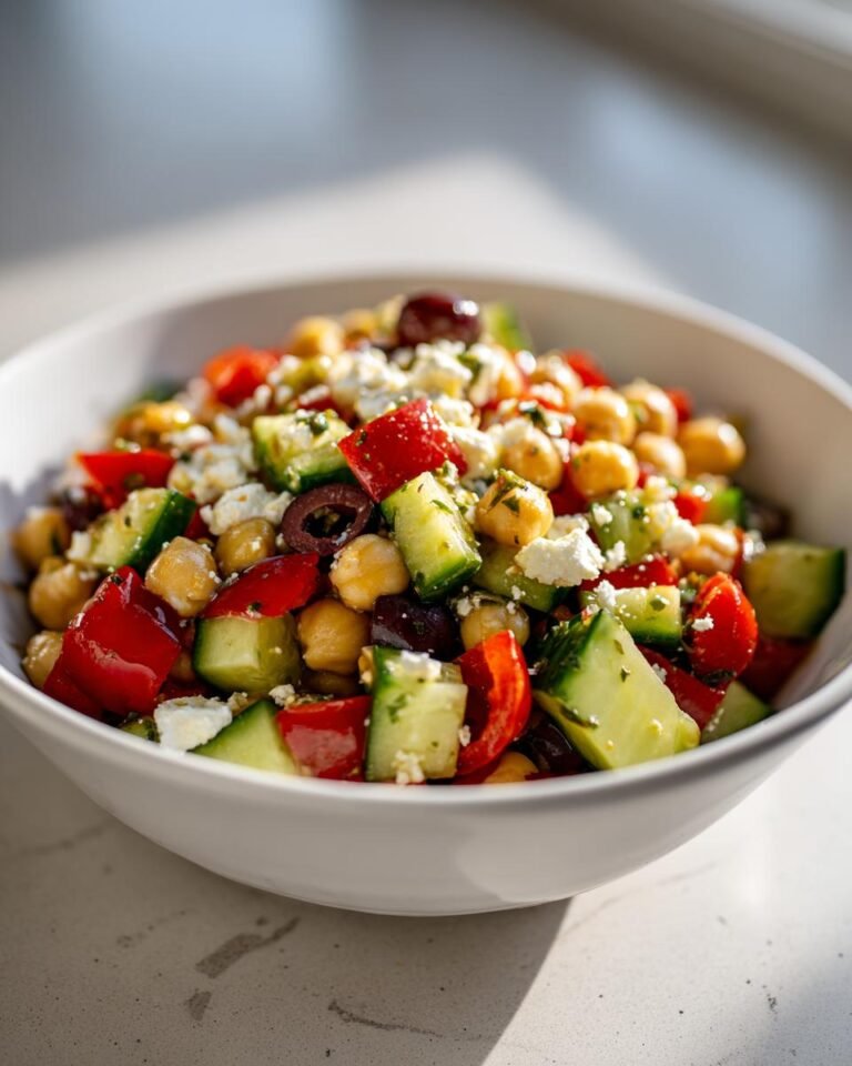 Italian chickpea chopped salad
