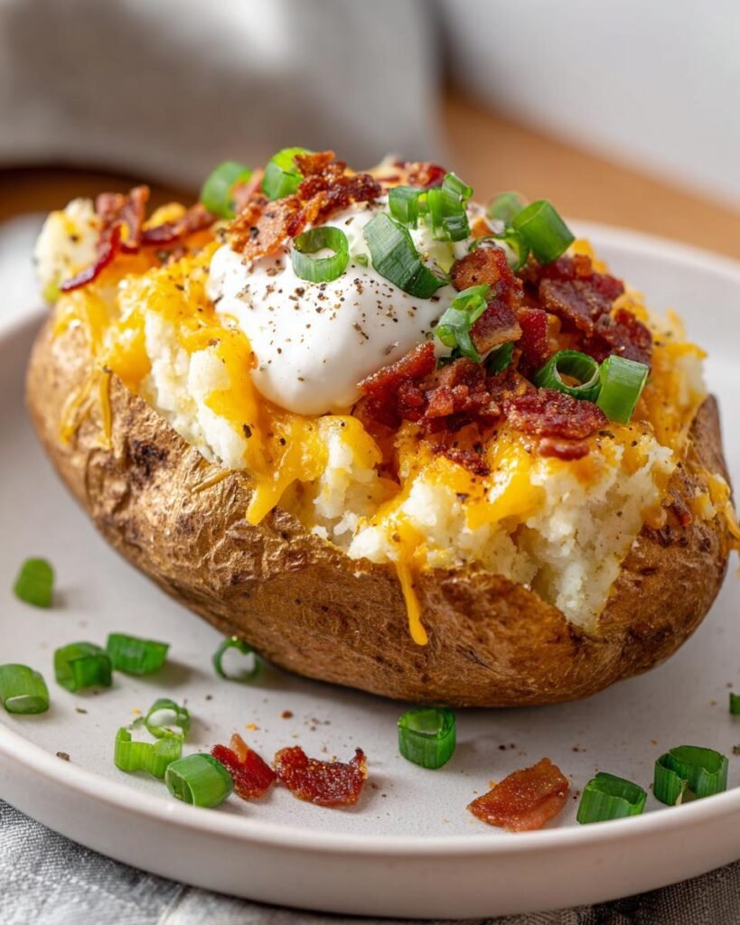 Loaded baked potatoes