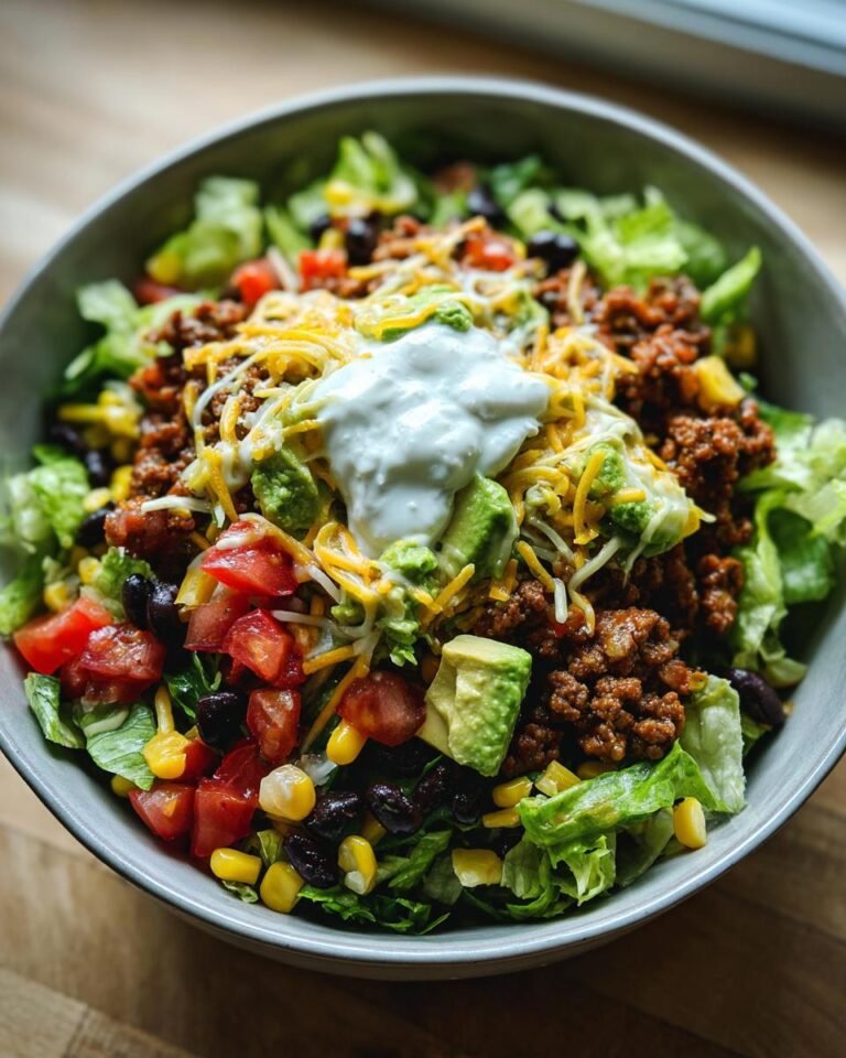 Loaded chopped taco salad bowl