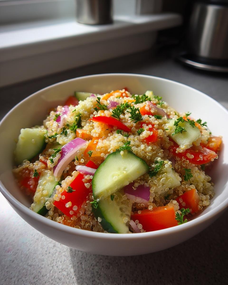 Quinoa salad with vegetables