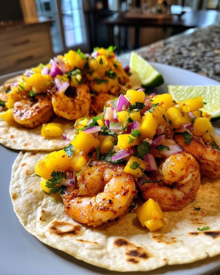 Scharfe Garnelen-Tacos mit Mango-Salsa