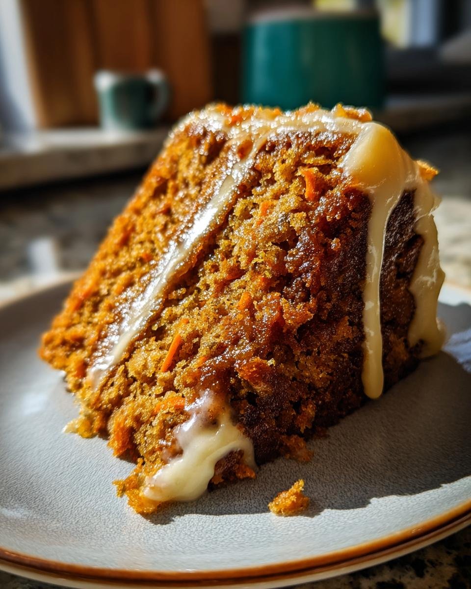 Spiced carrot cake with brown butter frosting - detail 1