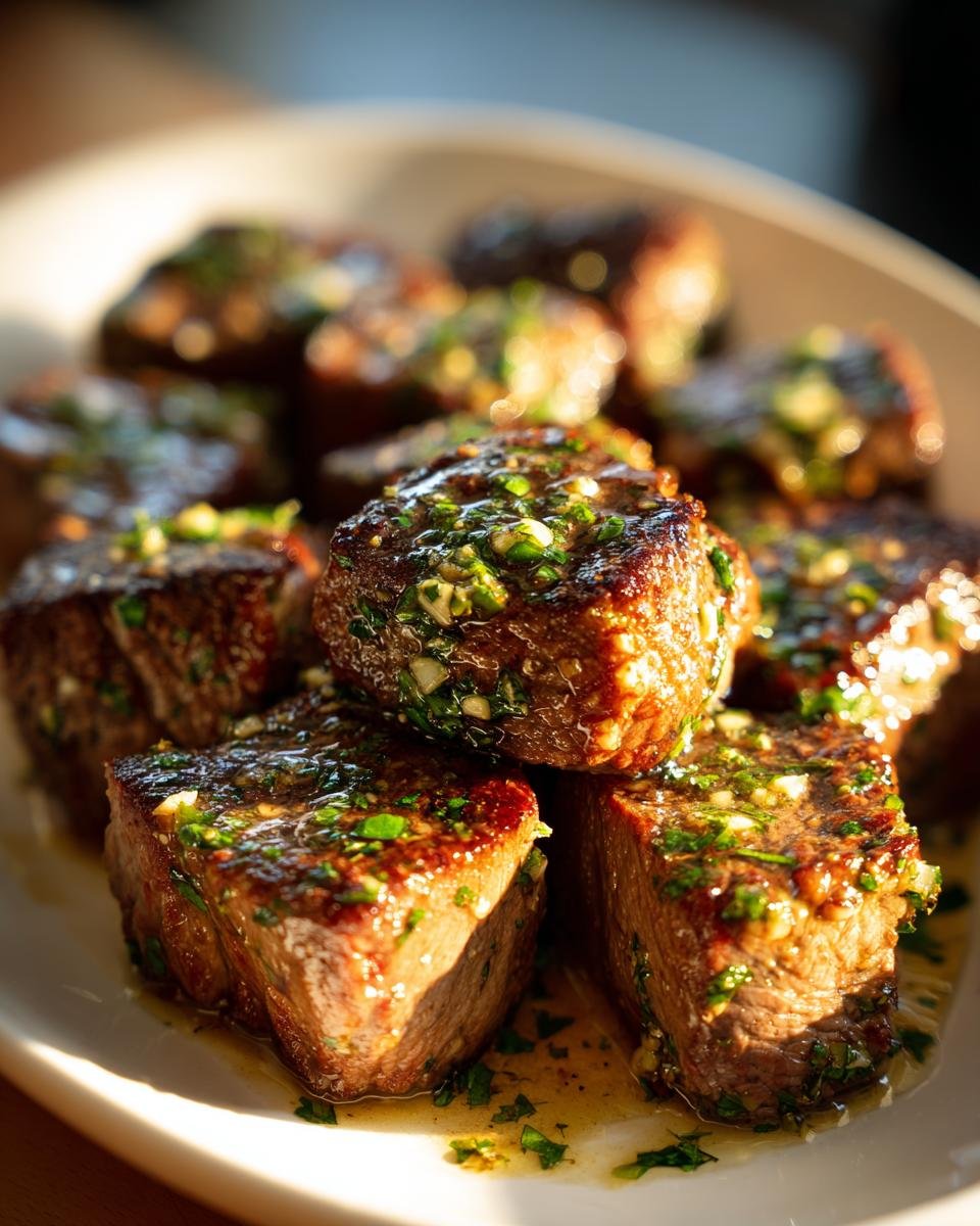 Steak-Häppchen mit Knoblauchbutter - detail 1