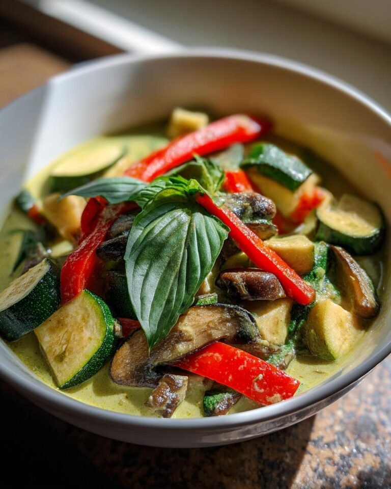 Vegetarisches grünes Thai-Curry