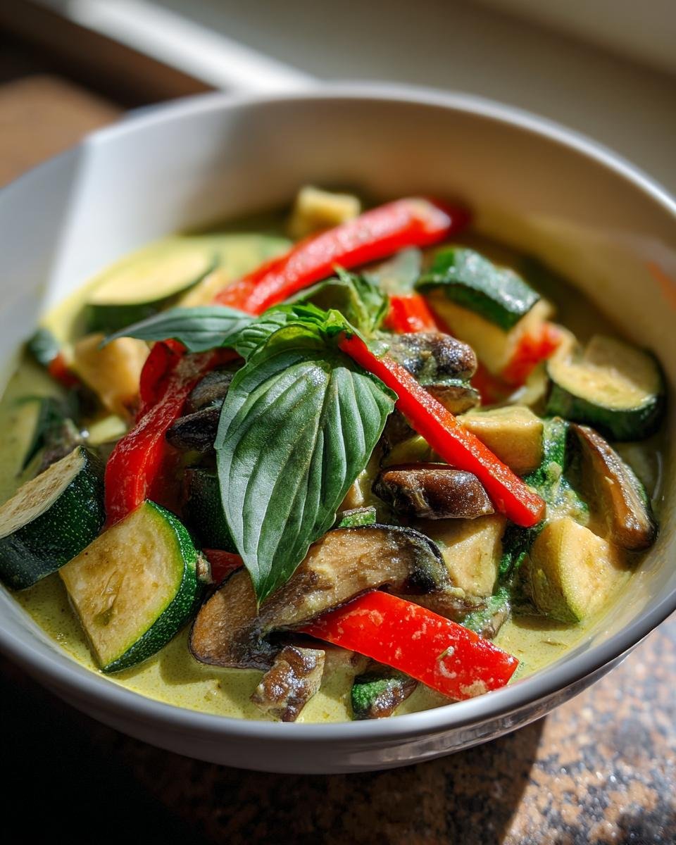 Vegetarisches grünes Thai-Curry