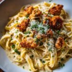 Chicken Alfredo pasta