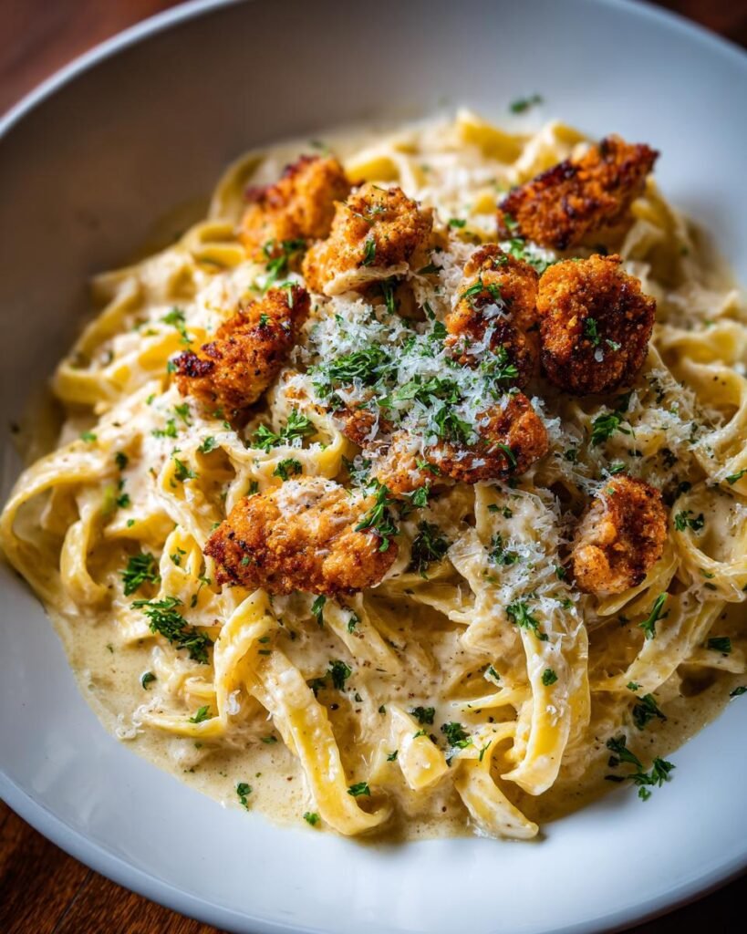 Chicken Alfredo pasta