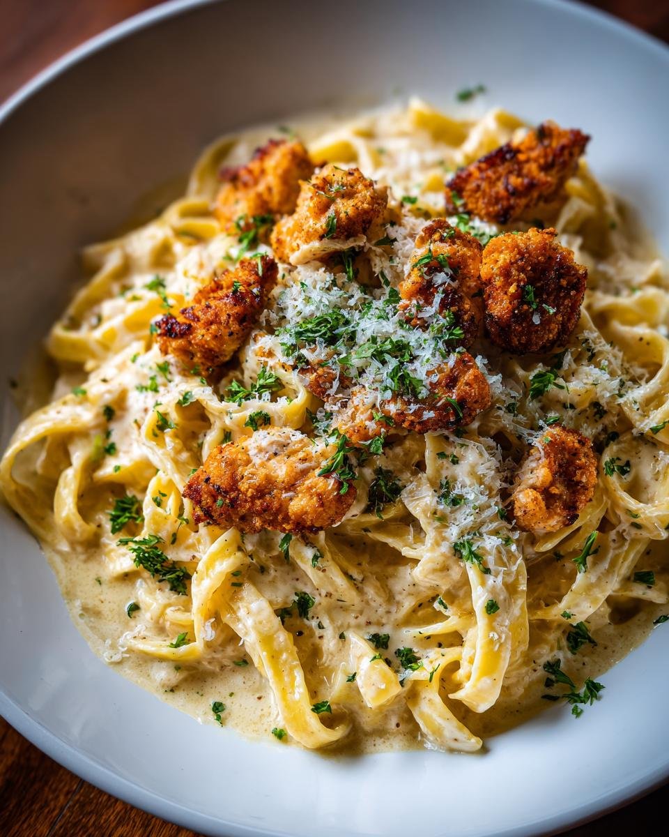 Chicken Alfredo pasta