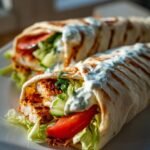 Chicken shawarma wraps