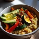 Grain bowls with vegetables