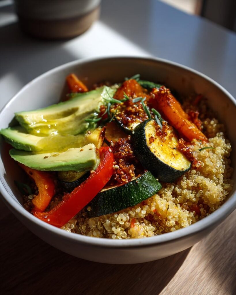 Grain bowls with vegetables
