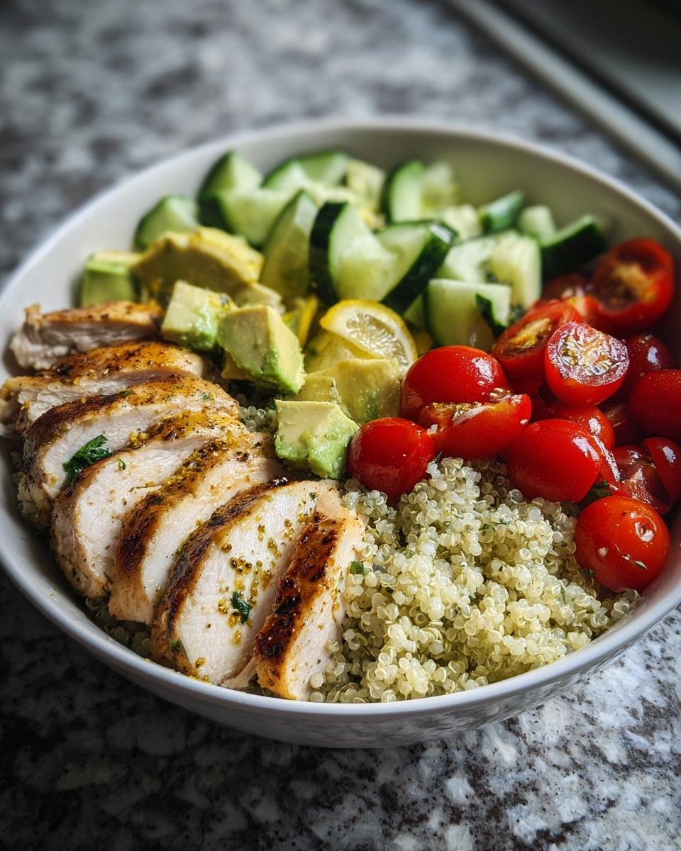 High-protein chicken bowls