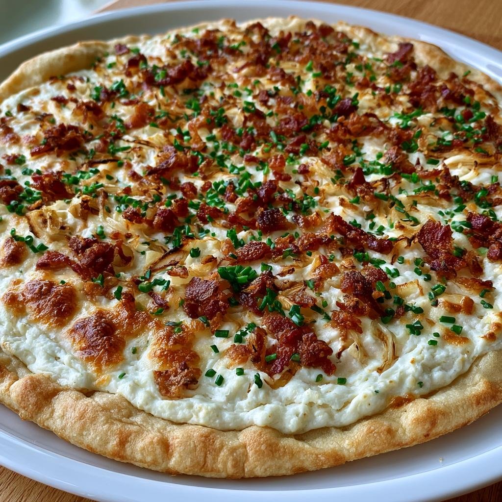 Flammkuchen Biergarten — Cremig