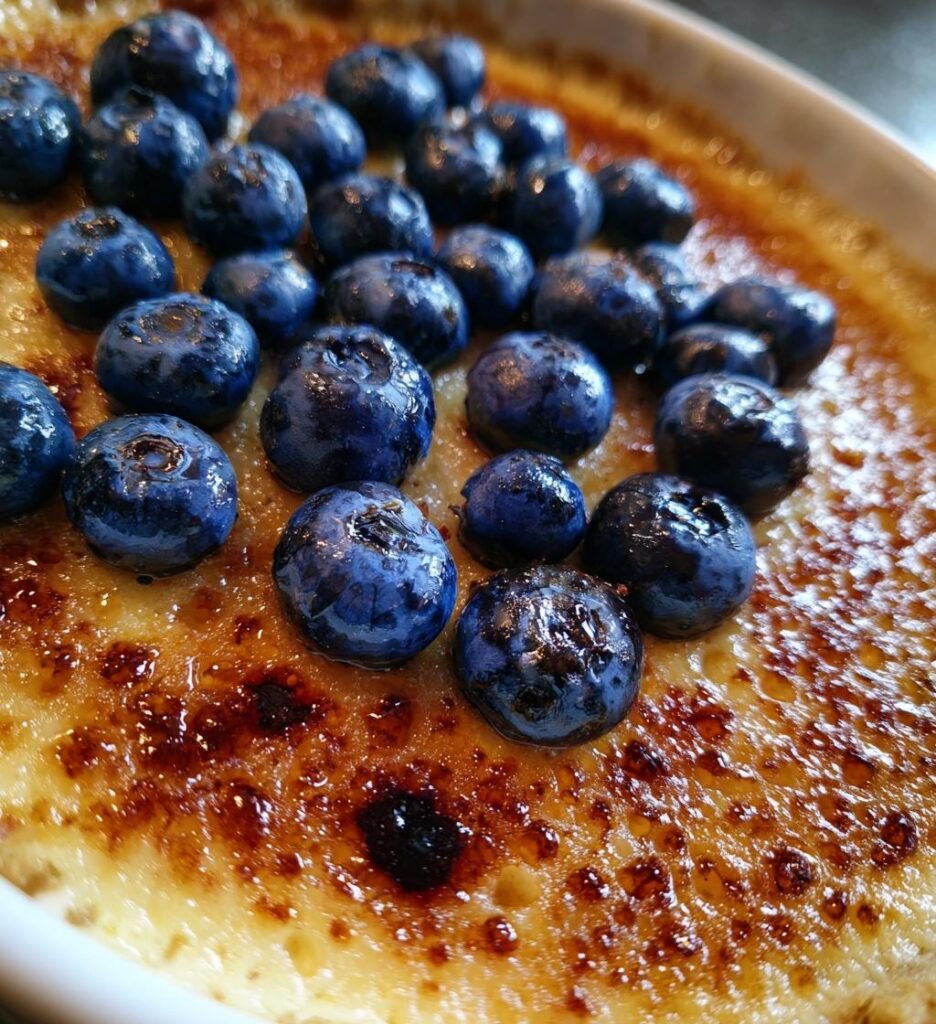 Heidelbeer Crème Brûlée