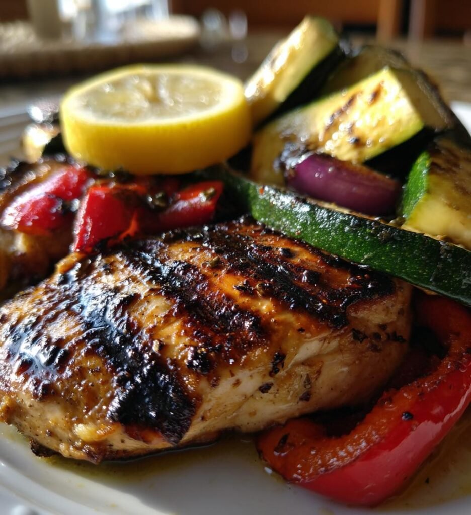 Hähnchen Hochsommer Grill — Einfach
