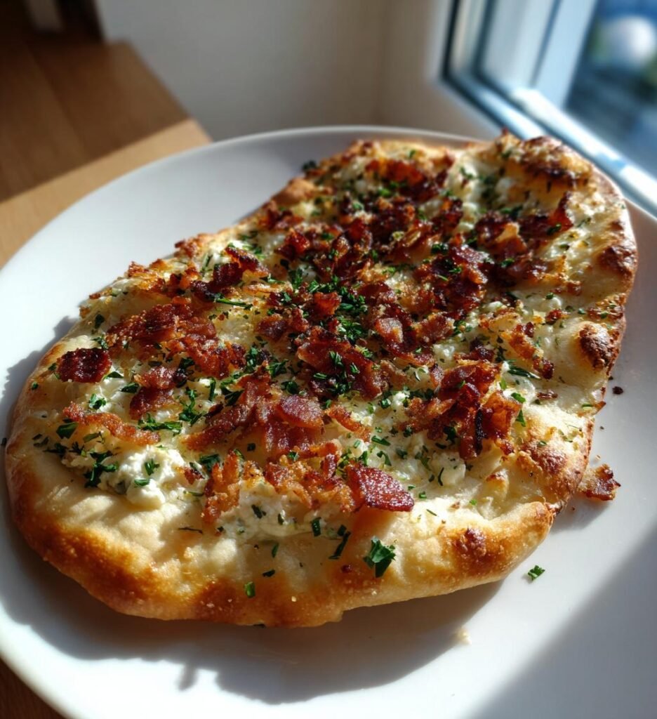 Flammkuchen Biergarten — Traditionell