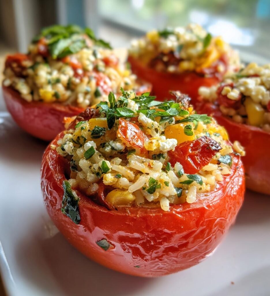 Gefüllte Tomaten Vegetarisch — Herzhaft