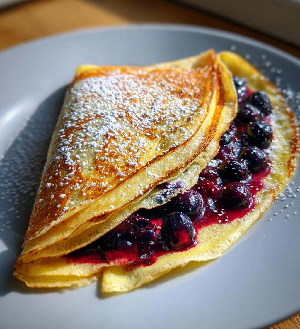 Heidelbeer Crêpes