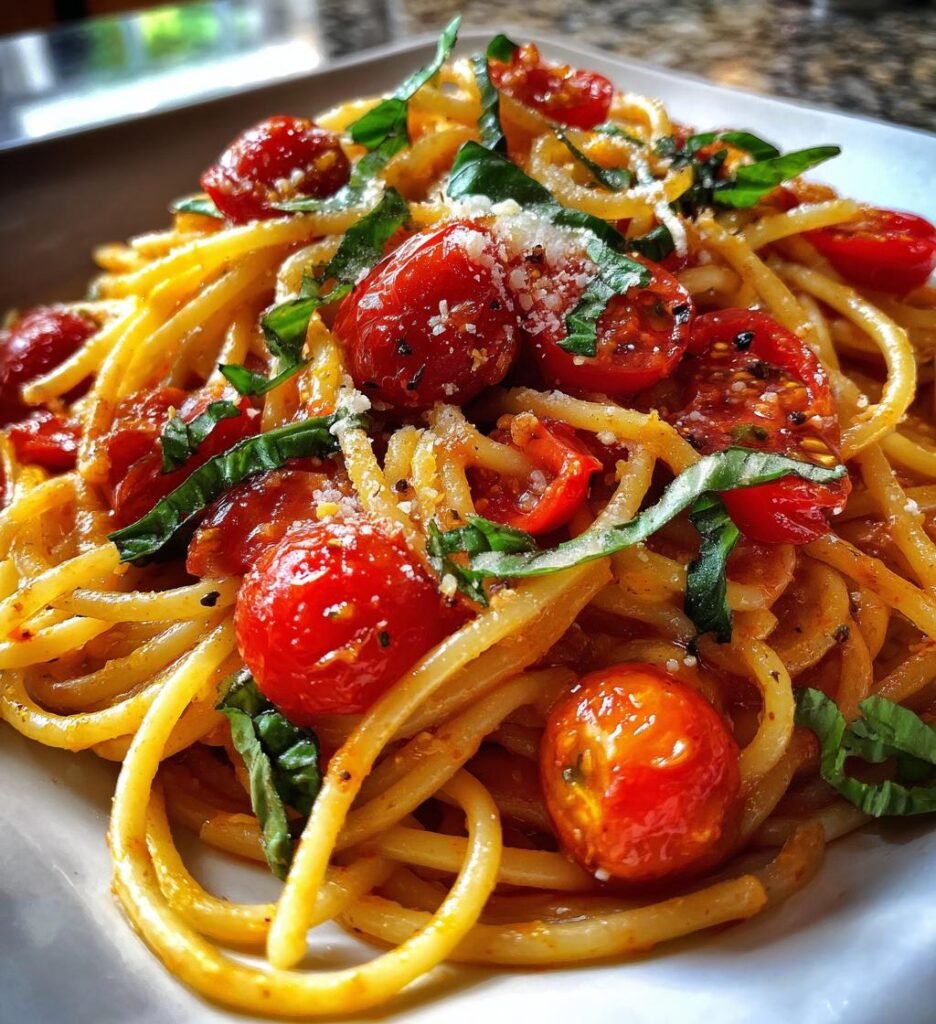 Tomaten Pasta Frisch — Würzig